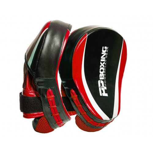 Лапы боксерские PowerPlay Boxing Black-Red