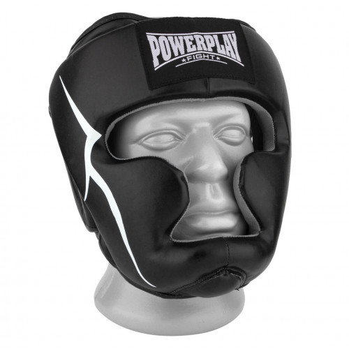 Шлем боксерский тренировочный PowerPlay Black Шлем боксерский тренировочный PowerPlay Black
