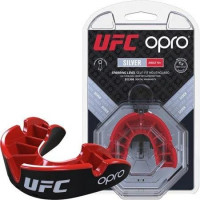 Капа для бокса и единоборств OPRO Silver UFC Red/Black Капа для бокса и единоборств OPRO Silver UFC Red/Black
