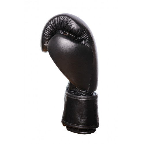 Перчатки боксерские PowerPlay Classic Black (Натур. кожа) - Фото 5