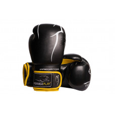 Перчатки боксерские PowerPlay 3018 Black-Yellow