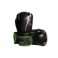 Перчатки боксерские PowerPlay 3018 Black-Green Перчатки боксерские PowerPlay 3018 Black-Green