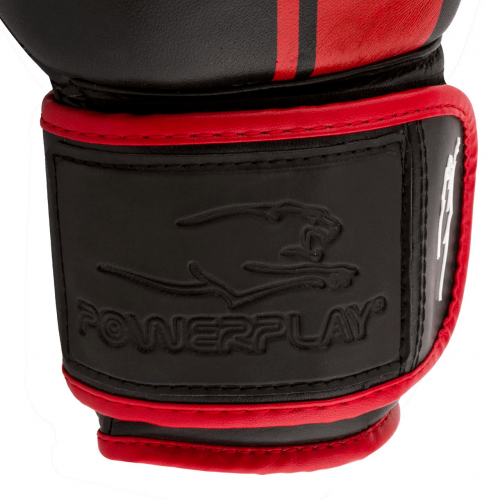 Перчатки для бокса PowerPlay Black-Red - Фото 7