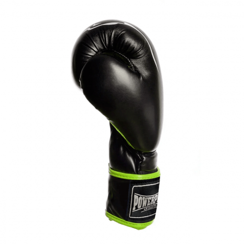 Перчатки боксерские PowerPlay 3018 Black-Green - Фото 5