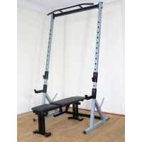Стойка силовая с турником + Скамья для жима Rn-Sport Powertec GREY